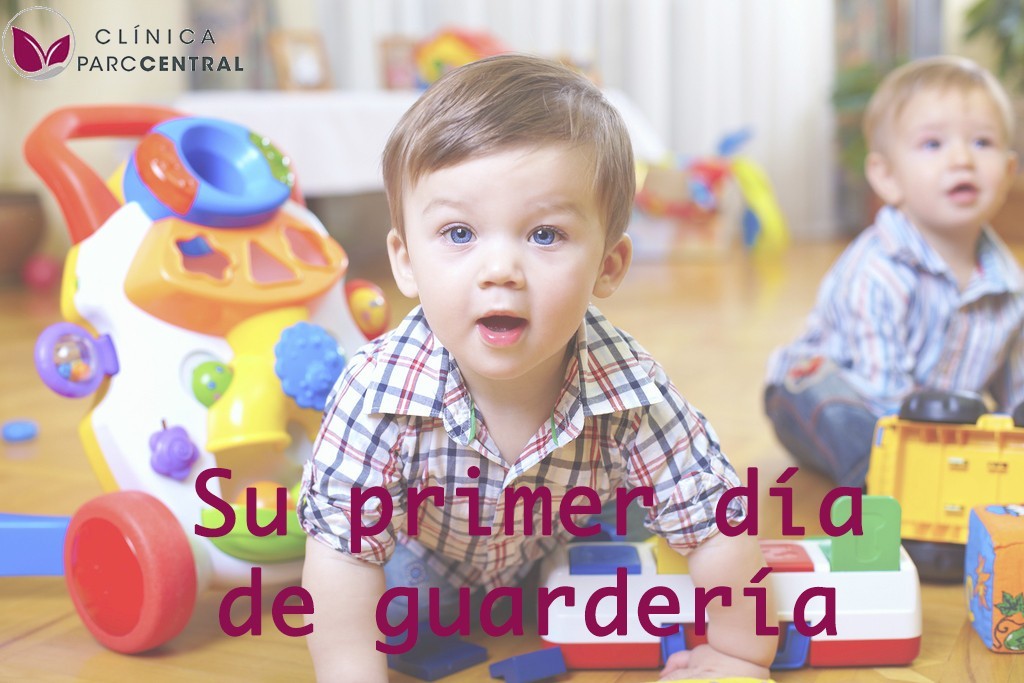Su primer día de guardería